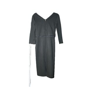 Patrizia Pepe Black Dress Women's Size 42   Length 13"‎ Sleeve NWT
